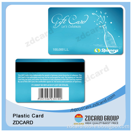 Four Color Printed Plasitic Magnetic Stripe Card